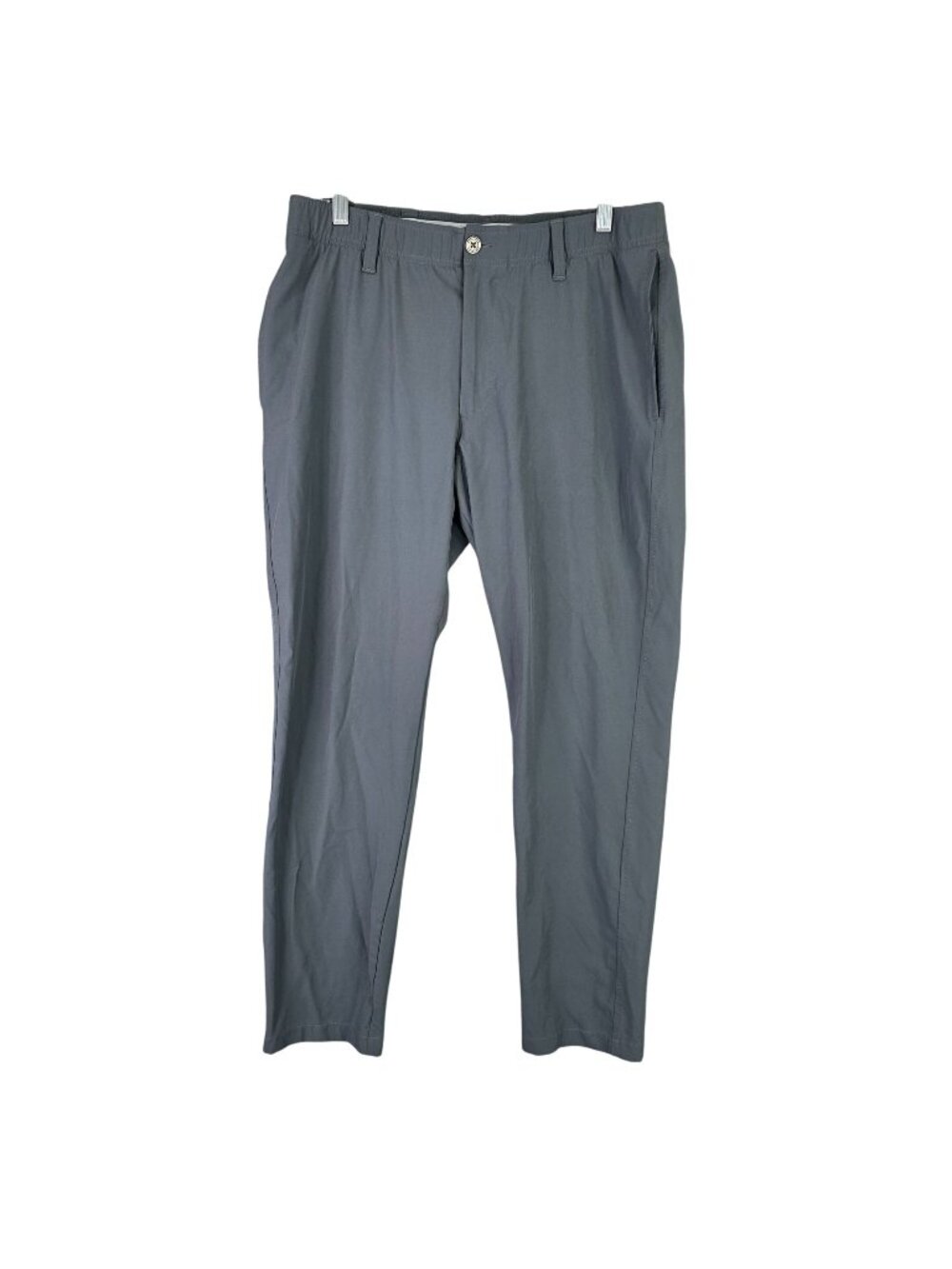 Mens Under Armour Gray Stretch Golf Pants Polyester Elastane Blend Size 36x32